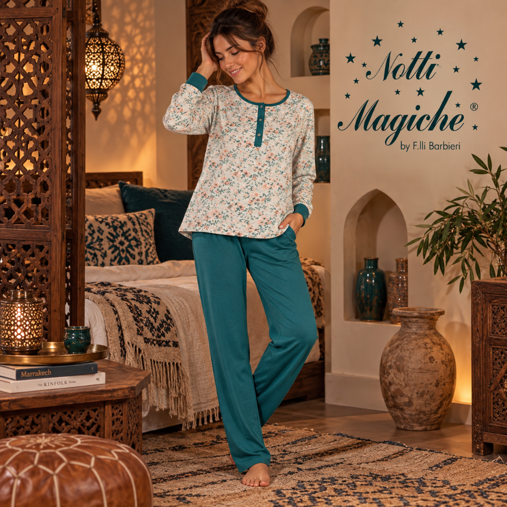 LocalShop24 - Pigiama donna in caldo cotone NOTTI MAGICHE
