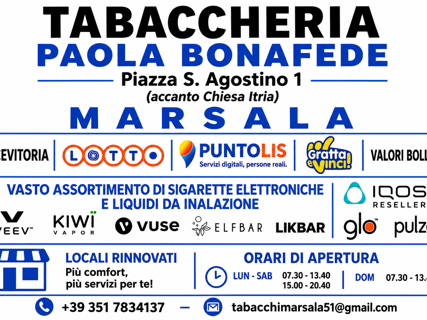 LocalShop24 - RIVENDITA TABACCHI N.51 DI BONAFEDE PAOLA